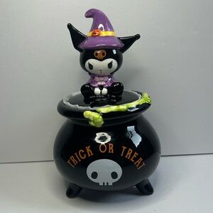 Halloween Hello Kitty Kuromi Blue Sky Ceramic Cauldron with Lid